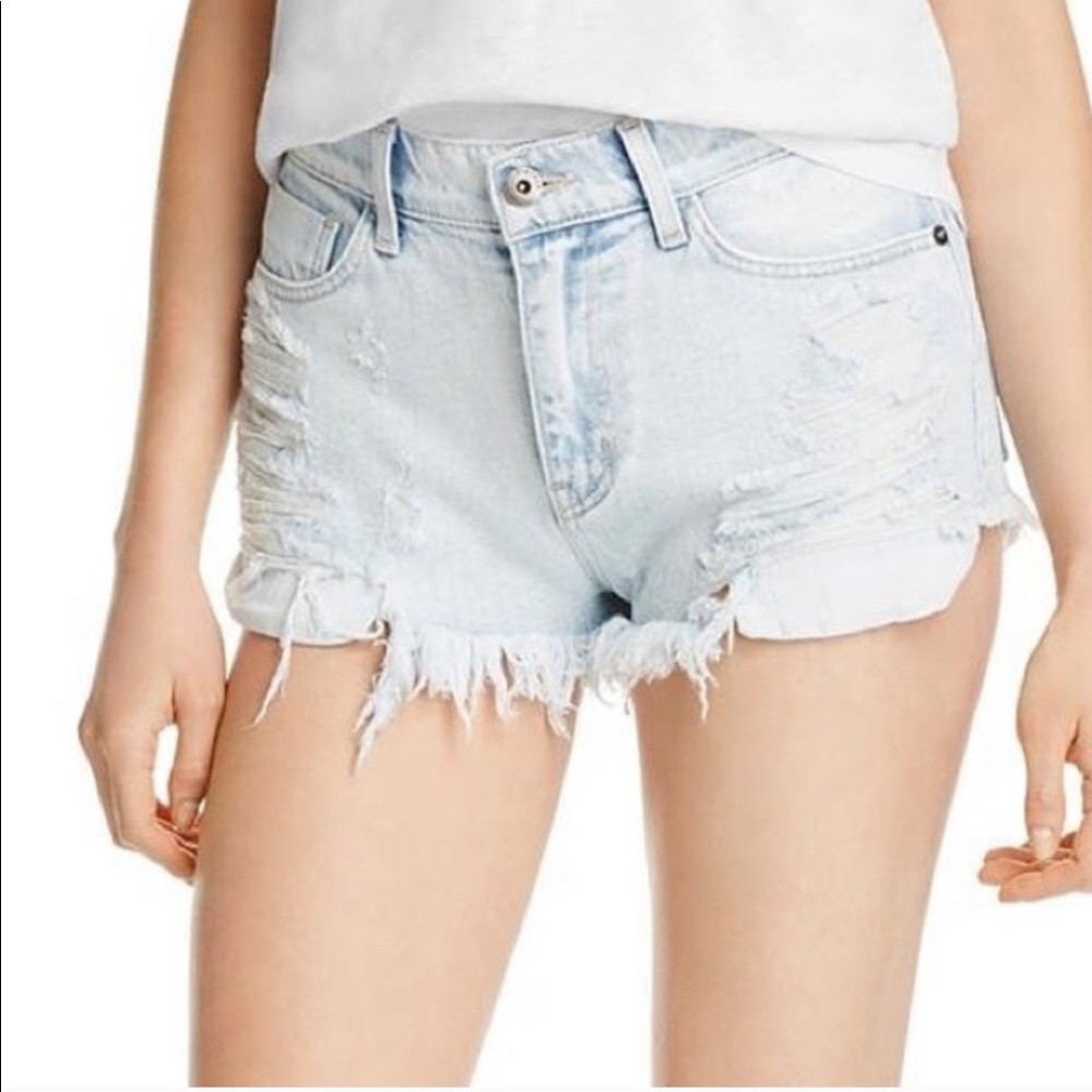 Pistola distressed denim shorts